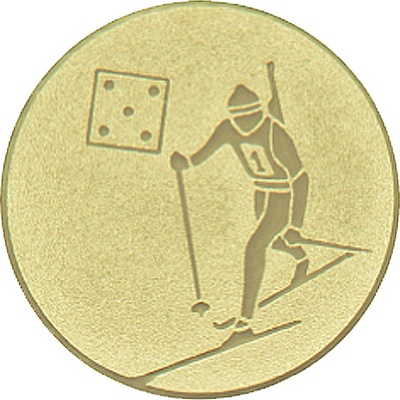 Emblém biathlon zlato 50 mm