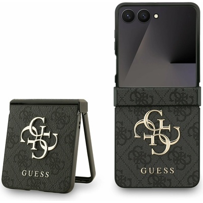 GUESS PU 4G Metal Logo Задна корица за Samsung Galaxy Z Flip 7 Grey Guess | Siv | МЪЖЕ | UNI