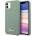 GUESS Hard Silicone Case - силиконов (TPU) калъф за iPhone 11 (зелен)