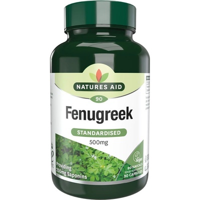 Natures Aid Pískavice řecké seno 500 mg 90 kapslí