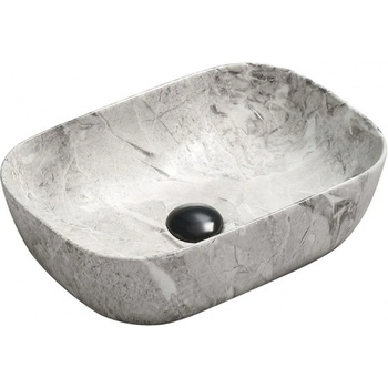 Mexen Rita умивалник за плот 45 x 32 см, сив камък - 21084598 (21084598)