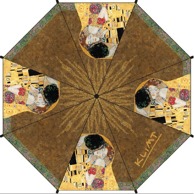 Gustav Klimt Polibek deštník skládací vícebarevný