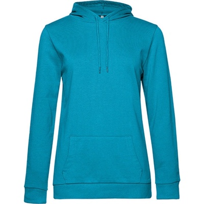 B&C dámska mikina s kapucňou WW04W Hawaiian Blue