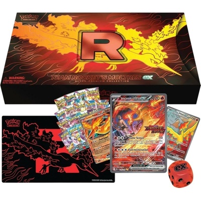 Pokémon TCG Team Rocket's Ultra-Premium Collection Moltres ex – Zboží Dáma