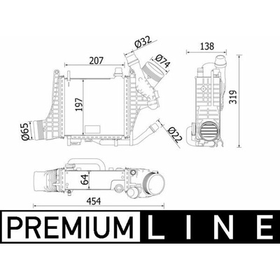 MAHLE ORIGINAL Chladič plniaceho vzduchu CI 541 000P