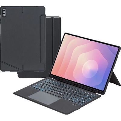 Samsung T930B-AS калъф с Bluetooth клавиатура, тъчпад и подсветка за Samsung Galaxy Tab S11 Ultra