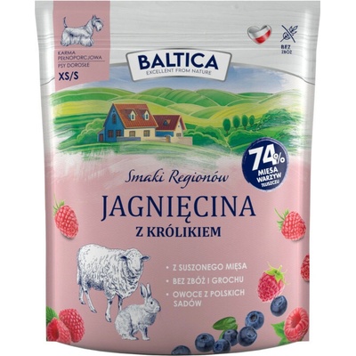 Baltica Smaki regionów Small breeds Lamb with rabbit 1 kg