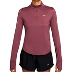 Nike Дамска тениска Nike Women's Swift Dri-Fit UV 1/2-Zip Running Top Running shirt - Pink Smoke / Reflective Silver (916-4765-0912)