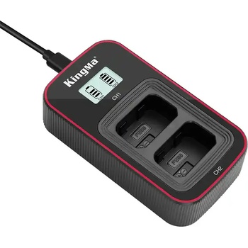 KingMa Двойно зарядно LCD NP-FW50 USB Charger за Sony