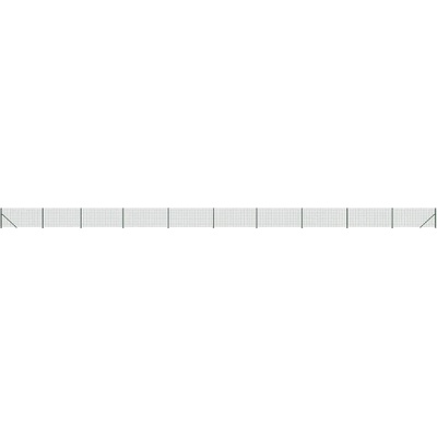 Oplocení se patkami sloupků, zelený, 1,1 x 25 m