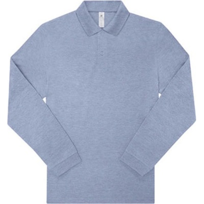 B&C polo triko PU427 Heather blue