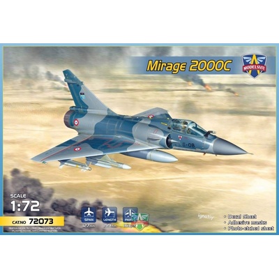 Mirage MODELSVIT 2000C Multirole Jet Fighter 5x camo 1:72