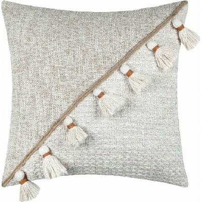 NoName ZIANA boho dekorační polštář s třásněmi 45x45