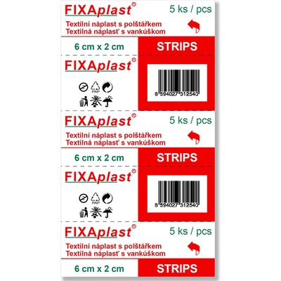 Alfa Vita Náplast FIXAPLAST STRIPS 5 ks