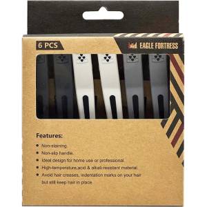BraveHead Hair clip non slip klipsy 6 ks