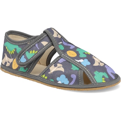 Barefoot dětské přezůvky Baby bare dinosaurus