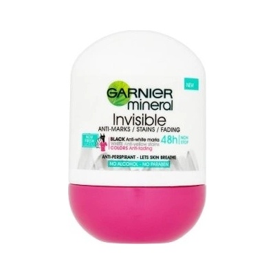 Garnier Mineral Invisible Black White Colors Floral Touch Antiperspirant roll-on 50 ml