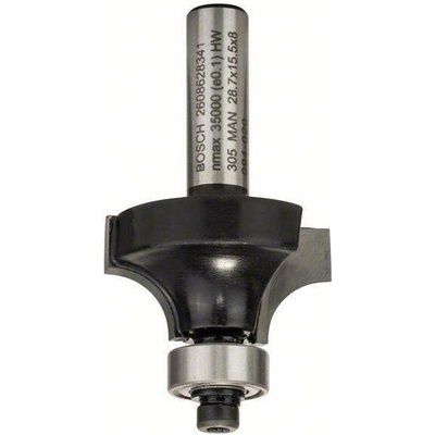 BOSCH Zaoblovací frézy 8 mm, R1 8 mm, L 15,2 mm, G 53 mm