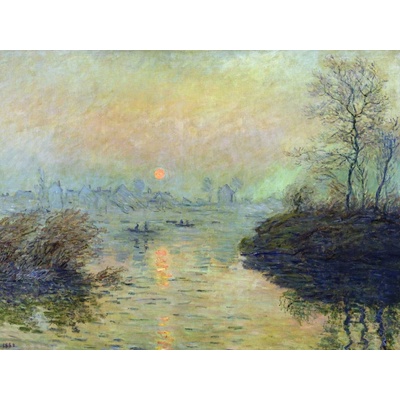 Západ slunce nad Seinou v Lavacourtu 1 deska 80x60