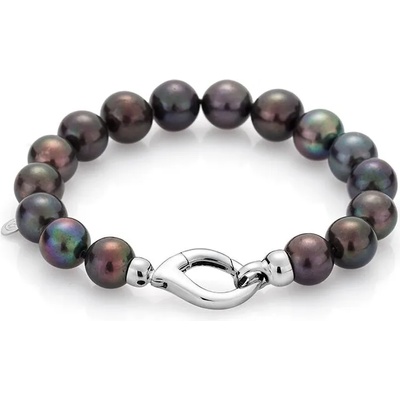 Swan Гривна със сладководни черни перли R1174BB Swan