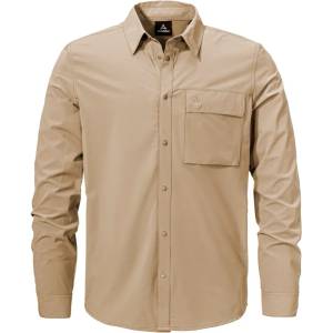 Schöffel Мъжка риза с копчета Schöffel Shirt Style Dunajec Shirt - Brandon Beige - размер 56 (EU) (033-2492-0316)