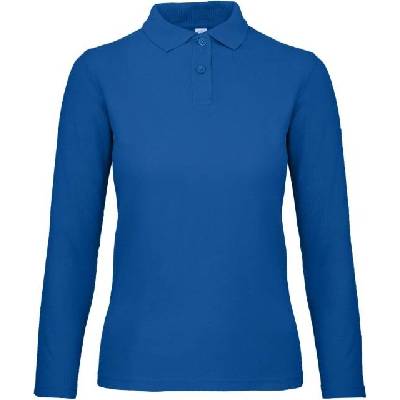 B&C ID001 LSL Dámská polokošile s dlouhým rukávem royal blue