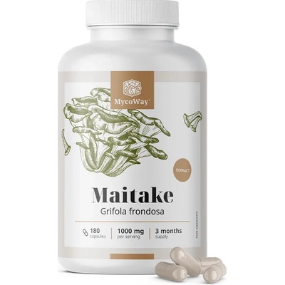Mycoway Maitake 1000 mg extrakt, 180 kapsúl