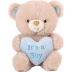 Амек Тойс Плюшена играчка Амек Тойс - Мече с синьо сърце It’s a Boy, 21 cm (60115) - baby