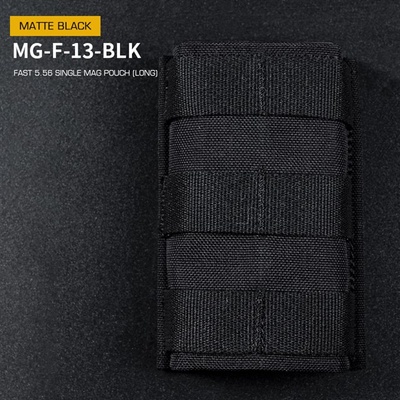 Wosport Fast type Single molle na 5.56 zásobníky M4/M16, dlouhá černá