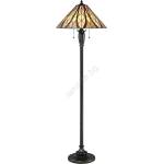 Elstead Lighting QZ-VICTORY-FL - Подова лампа Tiffany VICTORY 2xE27/60W/230V (ED0206)