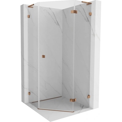 Mexen Lunar L петостенна душ кабина с врати на панти дясна 100 x 100 см, (831L-100P-100L-60-00-P)