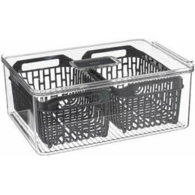 Organizér do chladničky s košem Tidy 32x22,5 cm