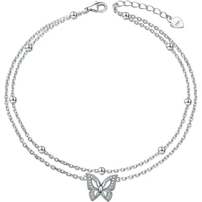Mabell dámský stříbrný náramek BORBOLETA CZ221SA0030C45