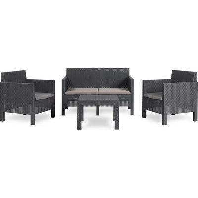 TOOMAX PENELOPE 4 SEATER zahradní plastový set - grafit – Zboží Dáma