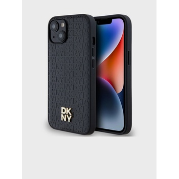 DKNY PU Кожа с повтарящ се модел Stack Logo Magsafe заден капак за iPhone 15 Black DKNY DKNY | Cheren | ЖЕНИ | UNI