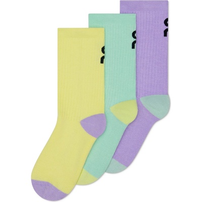 On Детски спортни чорапи On Kid's Logo Sock High 3-Pack Sports socks - Bloom / Creek - размер 30-32 (EU) (207-1225-0212)