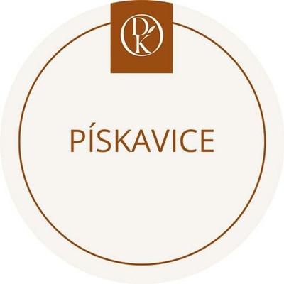 Davídkovo koření Etiketa Pískavice mletá béžová průměr 4,5 cm 1 ks
