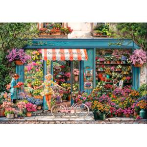 Bluebird Puzzle - Puzzle At the Florist's - 1 000 piese