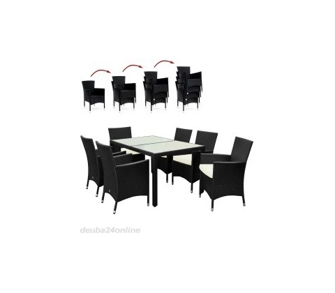 klappstühle set raburg-klappstuhl-4er-set -elias-gepolstert-stoffbezug-schwarz-metallrahmen-schwarz-102963 Polyrattan klappstuhl