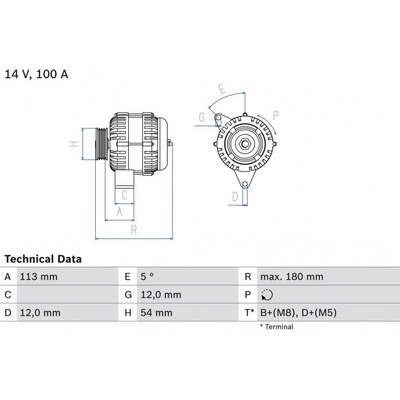 Alternátor BOSCH 0 986 083 210