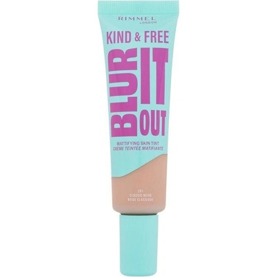 Rimmel London Kind & Free Blur It Out Mattifying Skin Tint 201 Classic Beige 30 ml