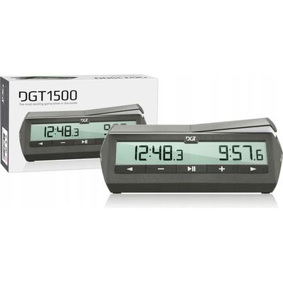 DGT 1500 - elektronické šachové hodiny - šedé