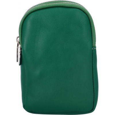 Luxusní dámské kožené MINI crossbody Lucho tmavě zelená
