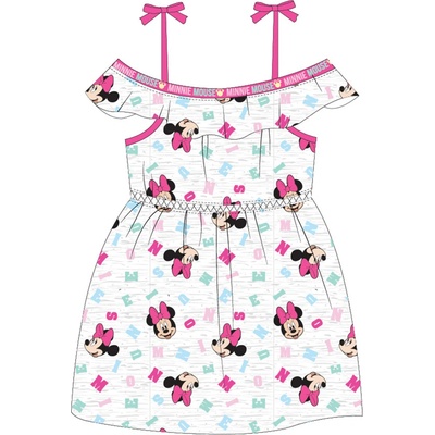 Minnie Mouse licencie dievčenské šaty 52239631 svetlo šedý melír