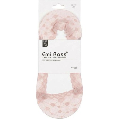 Emi Ross Krajkové ťapky do balerín se silikonem EMS-2316 růžová