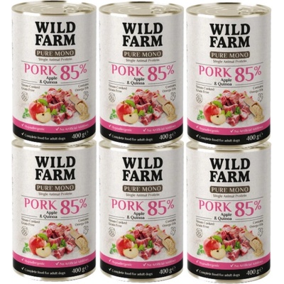 Wild Farm Pure Mono Bravčové mäso jablká a quinoa 6 x 400 g