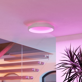 EGLO 901912 - LED RGBW димируемо таванно осветително тяло LORETELLO-Z LED/19, 6W/230V Ø35 см бяло (EG901912)