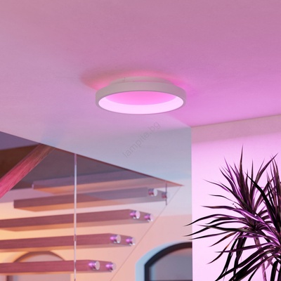 EGLO 901912 - LED RGBW димируемо таванно осветително тяло LORETELLO-Z LED/19, 6W/230V Ø35 см бяло (EG901912)