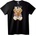 NOONEBRAND Тениска Мечи Прегръдка - 3XL, Black