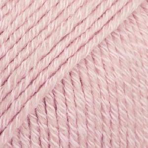 DROPS Design Cotton Merino Uni Colour 05 Powder Pink Плетива прежда (105105)